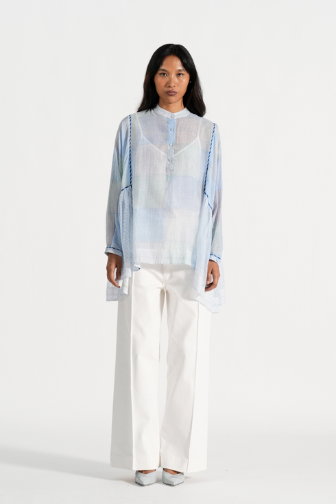 Cosmos icy blue top