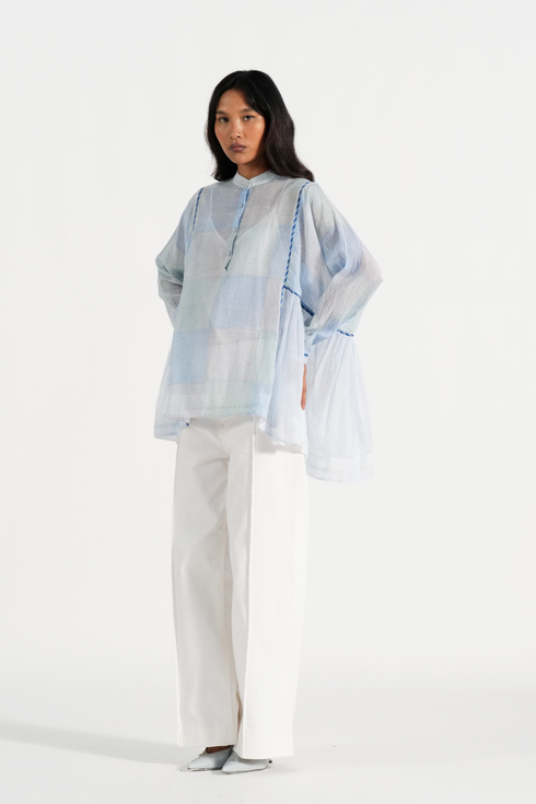 Cosmos icy blue top