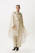Cream cape with trouser