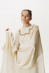 Cream cape with trouser