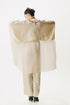 Cream cape with trouser