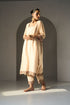 Cream pavit kurta with pants