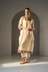 Cream pavit kurta with pants