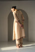 Cream pavit kurta with pants