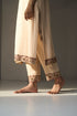 Cream pavit kurta with pants
