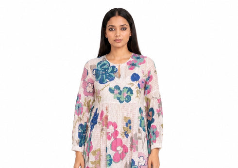 Multicolor floral printed dress