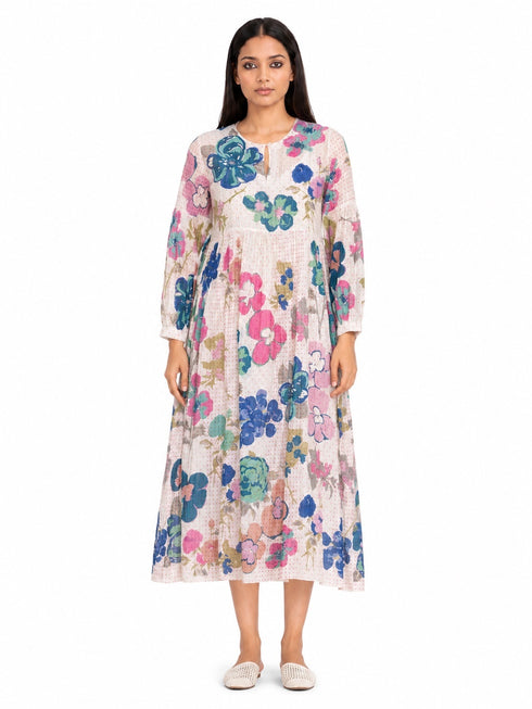 Multicolor floral printed dress