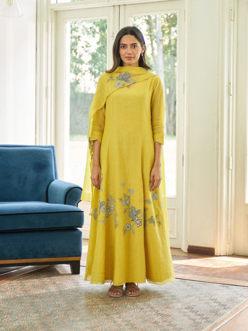 Daffodil anarkali set