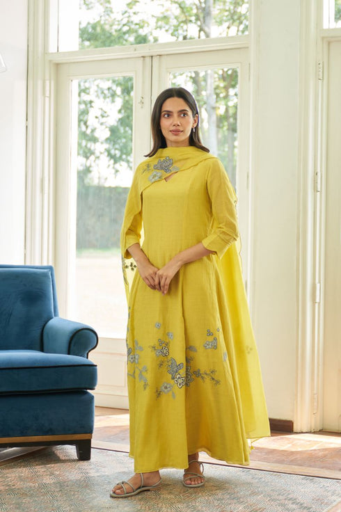 Daffodil anarkali set