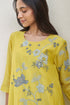 Daffodil applique embroidered co-ord set