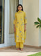 Daffodil applique embroidered kurta set
