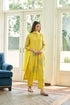 Daffodil applique floral kurta set