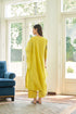 Daffodil applique floral kurta set