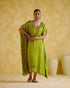 Dakshayani green kaftan