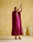 Dakshayani purple kaftan