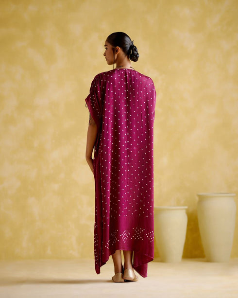 Dakshayani purple kaftan