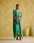 Dakshayani sage green kaftan
