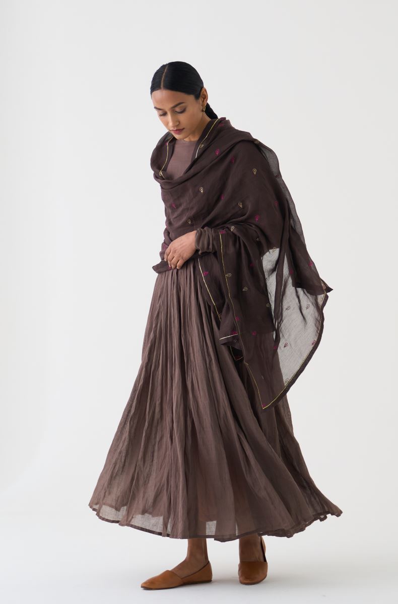 Grape Wine Printed Dupatta