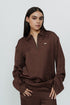 Dark brown silk shirt & trouser with AKOK highlight embroidery