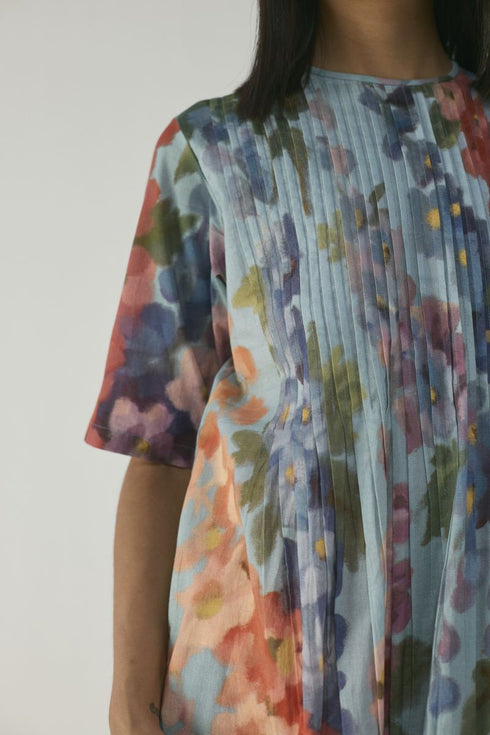 Darlington pintuck dress