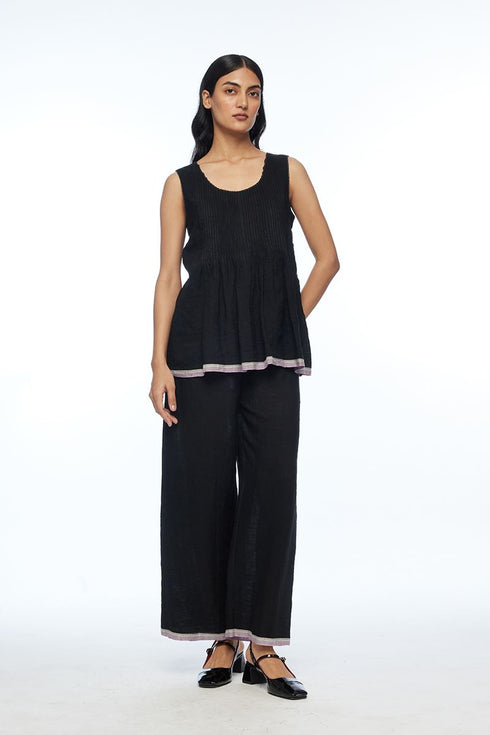 Davurica black pintuck camisole
