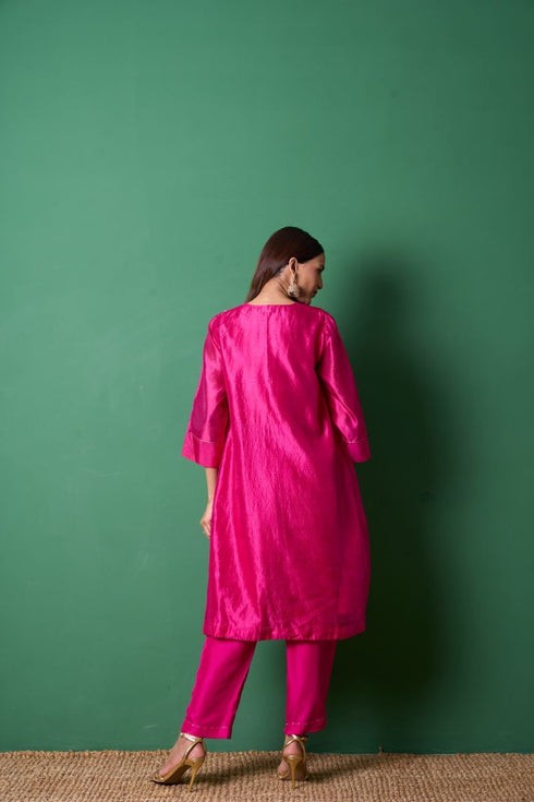 Delight red kurta set