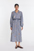Delphinium embroidered dress