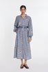 Delphinium embroidered dress