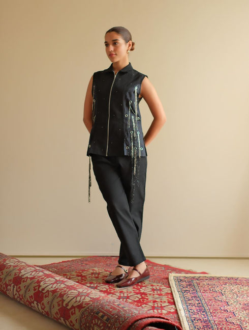 Denim midnight blue black jacket