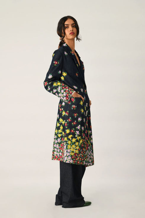 Derongensis double-breasted belted jacket