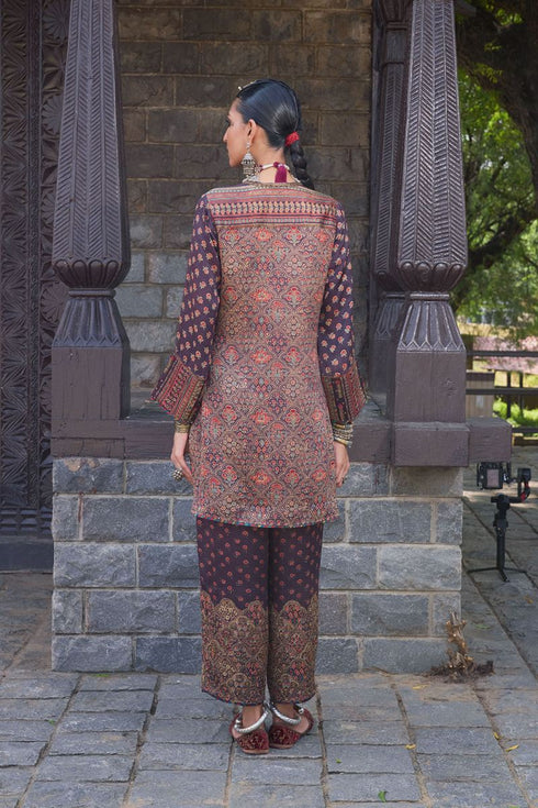 Dhun black heavy short kurta