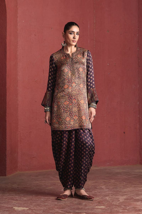 Dhun black light short kurta