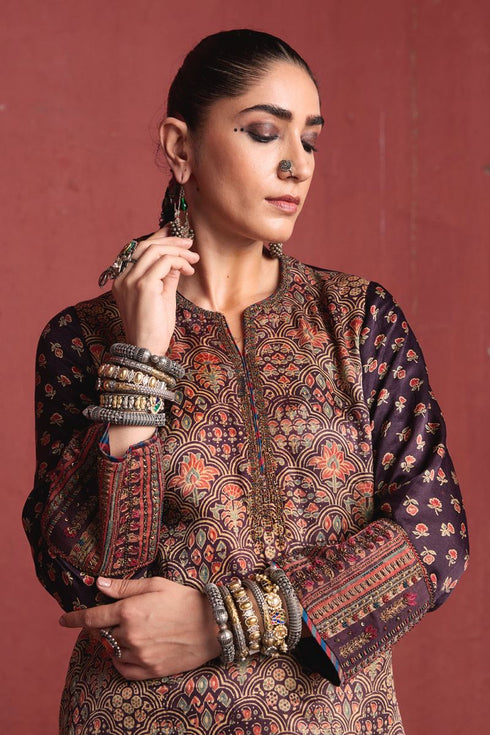 Dhun black light short kurta