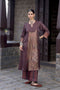 Dhun black round yoke kurta