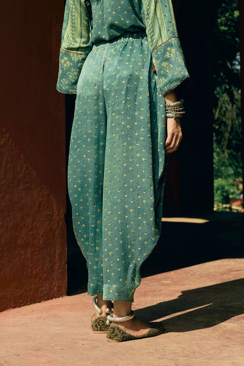 Dhun blue cowl salwar