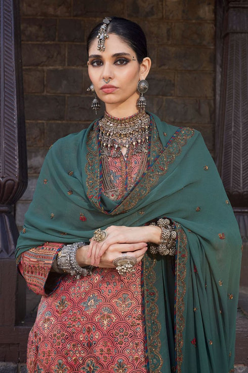 Dhun blue georgette dupatta