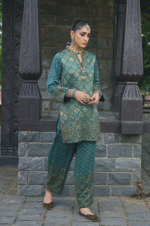 Dhun blue heavy short kurta