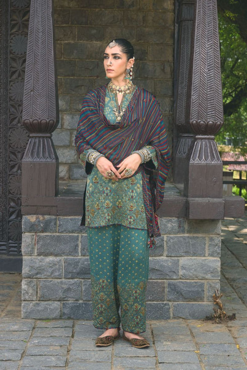 Dhun blue heavy short kurta