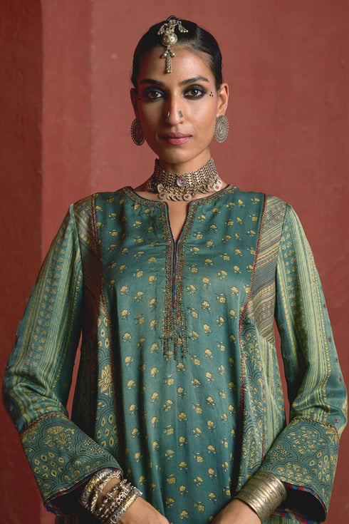 Dhun blue light phiran kurta