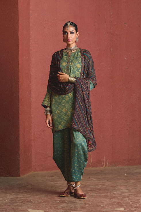Dhun blue light short kurta