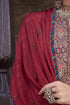 Dhun red silk stole