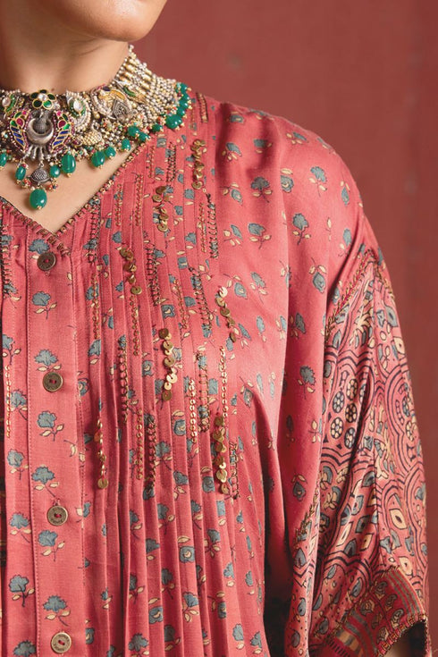 Dhun vintage pink dress