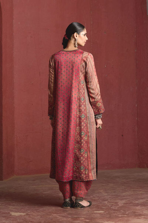 Dhun vintage pink light phiran kurta