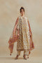 Dia beige and purple kurta dress set