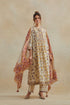 Dia beige and purple kurta dress set