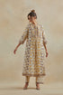 Dia beige and purple kurta dress set