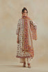 Dia beige and rust kurta dress set