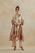 Dia beige printed A-line short kurta set