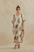 Dia beige printed kaftan with pants