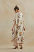 Dia beige printed kaftan with pants